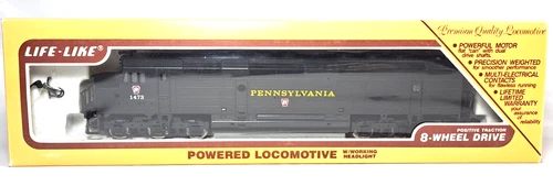 Vintage H.O. Trains, Pennsylvania Diesel Locomotive #1473. Model 8321. Video.