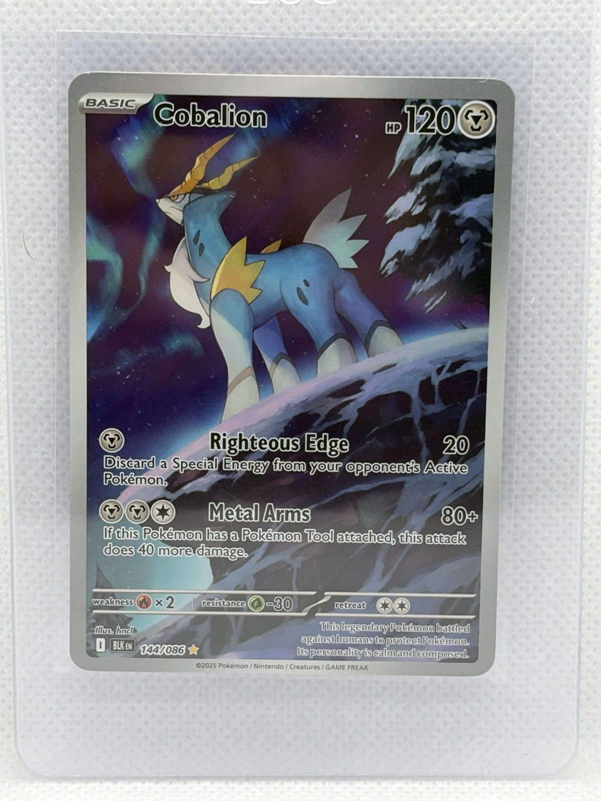 Cobalion 144/086 Pokemon Black Bolt