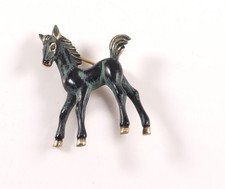 Brosche Fohlen Pferd Bronze