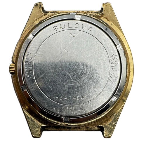 Vintage 1990 Accutron Railroad Approved Men's Quartz Wristwatch Swiss Gold Tone - Picture 4 of 5
