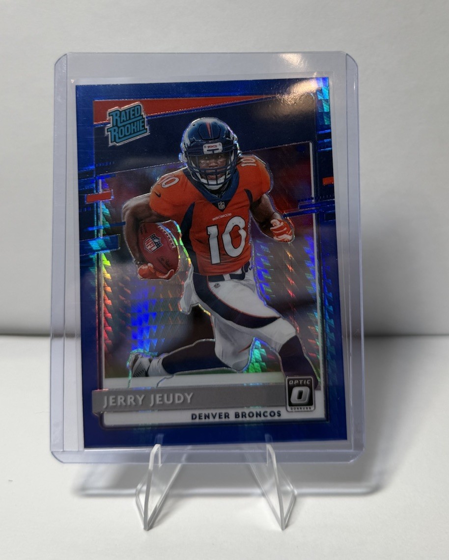 2020 Donruss Optic Rated Rookies Blue Hyper Prizm Jerry Jeudy Rookie RC 1dm7