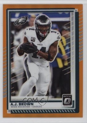 2025 Panini Donruss Optic Orange Prizm /299 AJ Brown #17 b3d