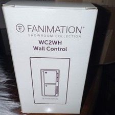 Fanimation WC2WH 3 Speed Ceiling Fan and Light Wall Control White