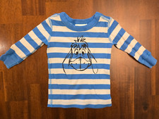 Disney Baby Winnie the Pooh Eeyore Blue Stripe Sleep Shirt - Size 3-6 Months