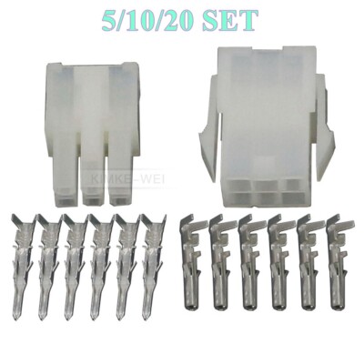 6 Polig Molex Mini-Fit Jr 5557/5559 4,2mm Steckverbinder Stecker Buchse Sets