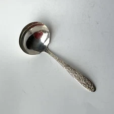 National Silver Co Narcissus Gravy Ladle Back Detail