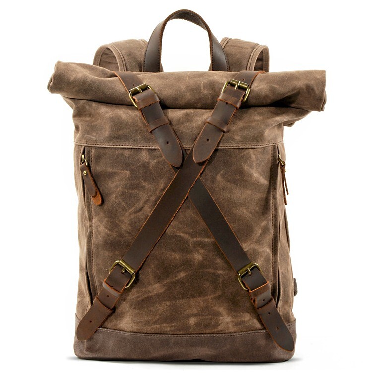 Motorcycle Backpack Craftride CR3 waxed Canvas Backpack 13Ltr in