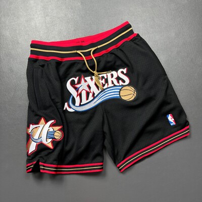 100% Authentic Just Don Mitchell Ness 99 00 Philadelphia 76ers Inch  Shorts M