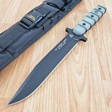 TOPS US Combat Fixed Knife 7.5" Full Tang 1095HC Steel Blade Micarta Handle