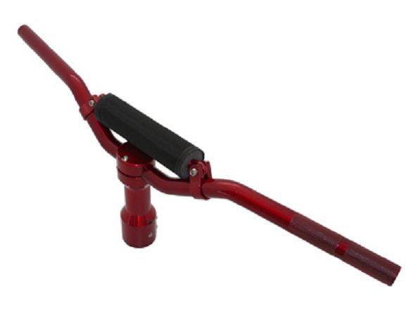 Guidon potence mousse scooter cross Booster alu rouge tuning MBK Bws