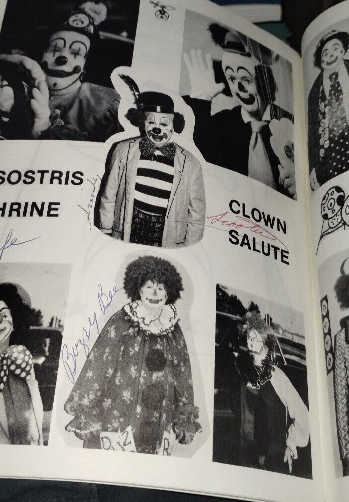 Shrine Circus Program w Coloring Book – Signed by Clowns 1985 Sesostris ...