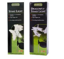 STAKE LIGHT BUTTERFLY / DRAGONFLY LED SUPER BRIGHT GARDEN OUTDOOR PATHWAY