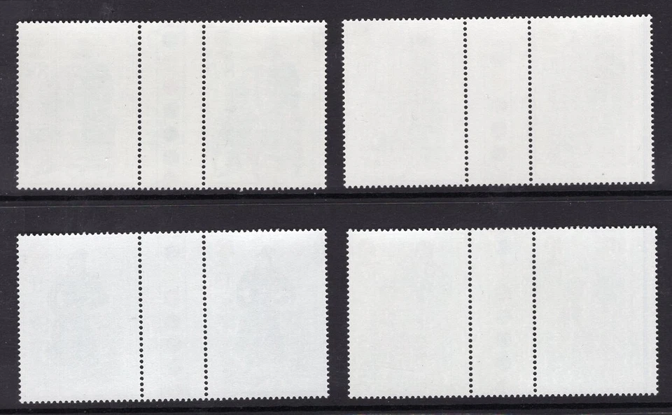 GB 1975 Jane Austen Traffic Lights Gutter Pairs Set. Unfolded MNH - Image 2 of 2