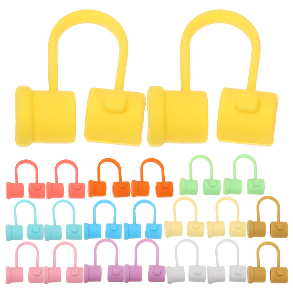 36pcs Reusable Silicone Straw Covers for Drinking Protection and Hygiene  