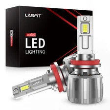 Lasfit H11 LED Headlight Low Beam Bulbs Lamps 130W 13000LM 6000K Ultra Bright