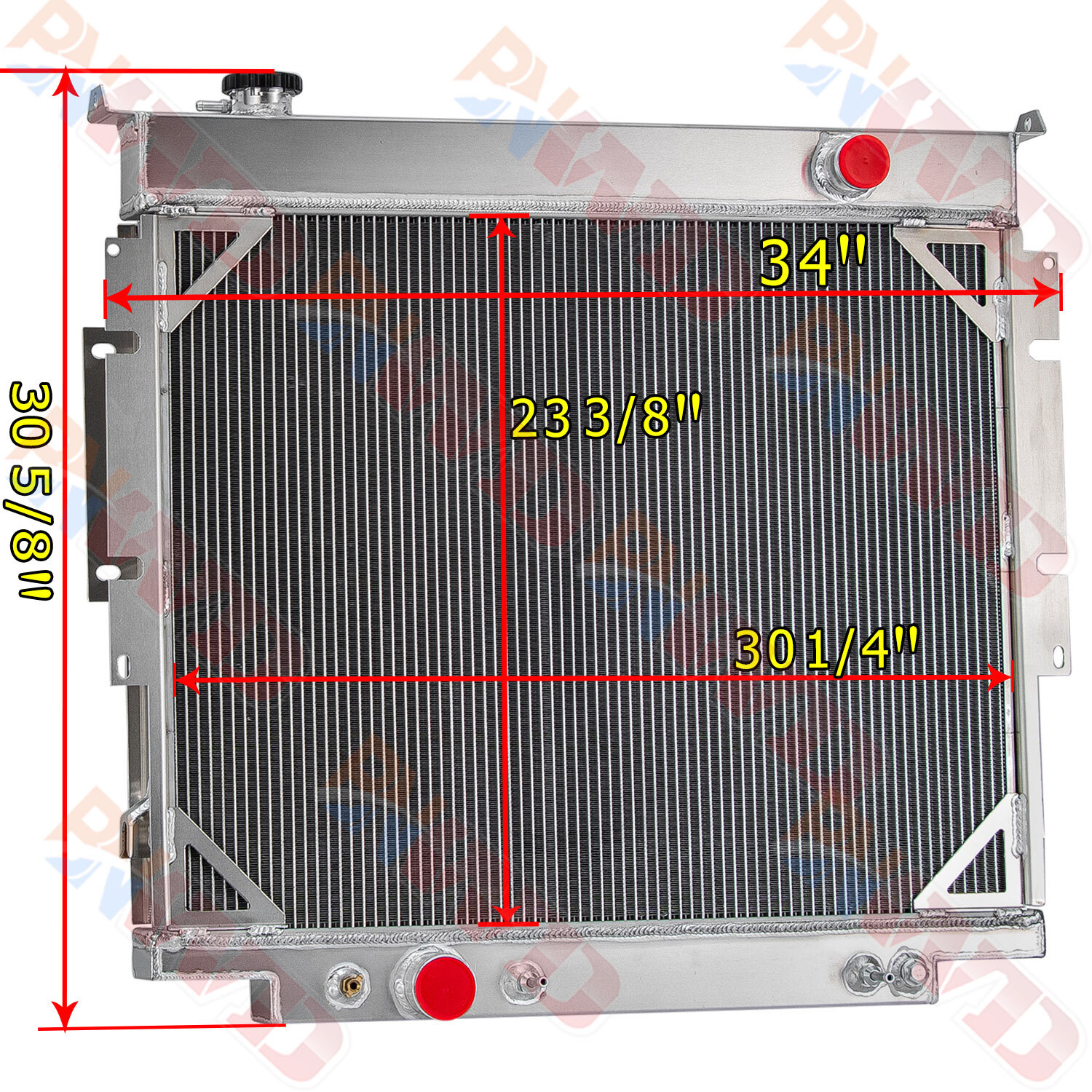 4 Rows Radiator For 1983-1996 Ford F150 F250 F350 Super Duty 6.9L 7.3L Diesel thumbnail 2