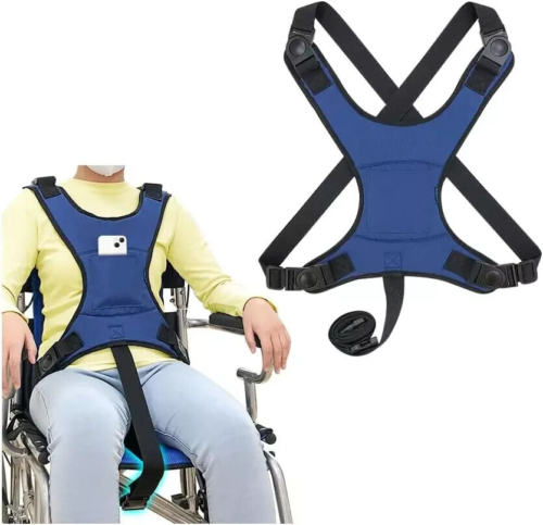 Wheelchair Seat Belt Restraints Safety for Elderly Wheelchair Harness Adult Seat