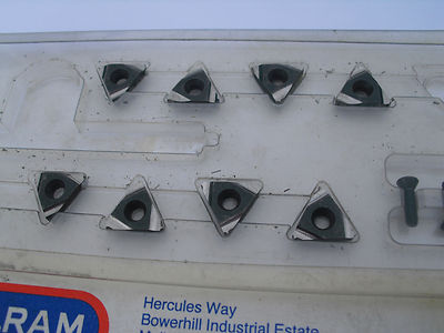 8 Stellram Hartmetall Schneidspitzen 16IR 26W P30 (16 IR 26 W 26TPI 16NR Whitworth