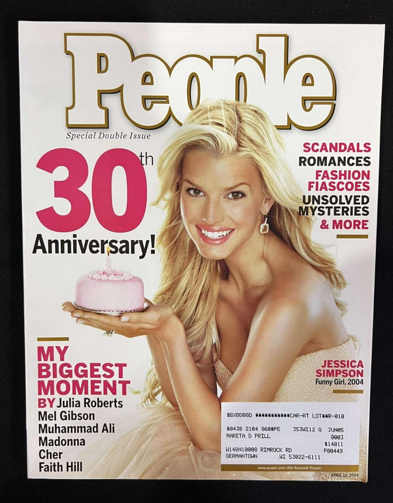 JESSICA SIMPSON People Magazine Special Double Issue 30th Anniversary 4/12/2004