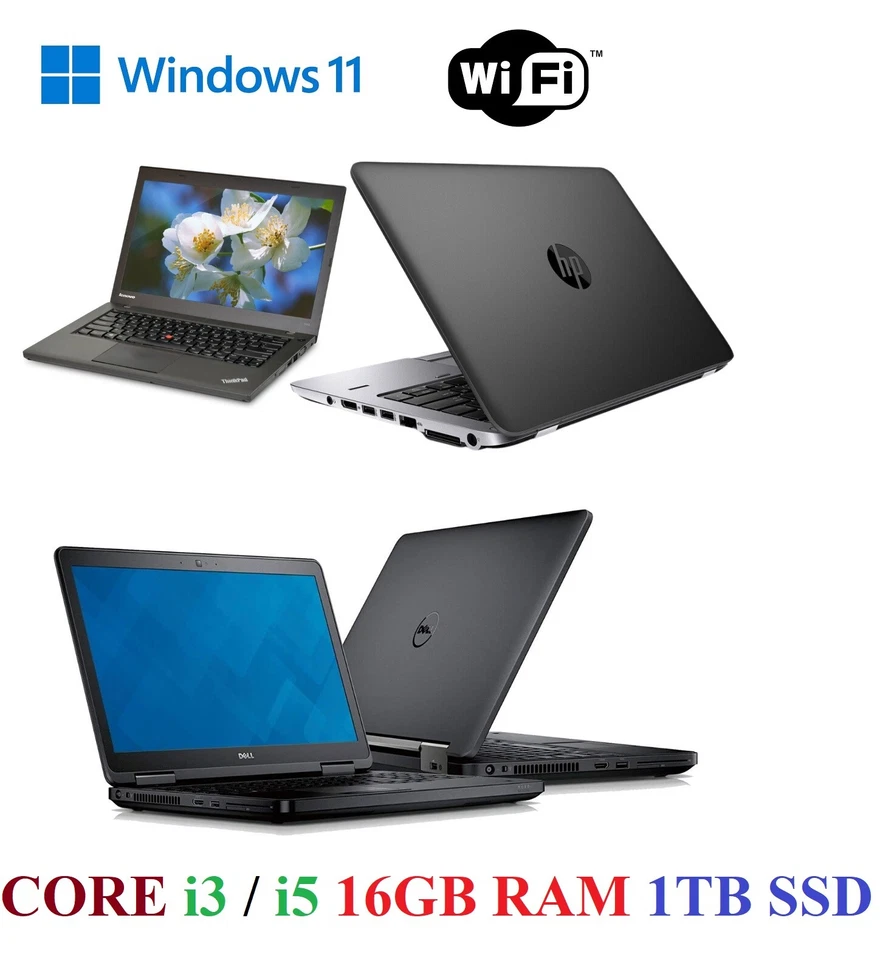 CHEAP FAST Top Brand Windows 10/11 Laptop i3/i5 32GB Ram 256GB SSD/ 1TB SSD WIFI - Image 2 of 4
