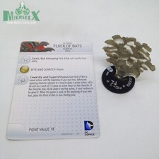Heroclix Batman set Flock of Bats grey  099c Common figure w/card 