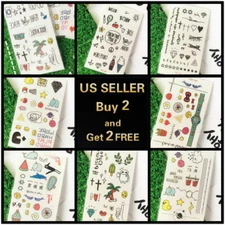 Kids Cartoon Waterproof Fashion Fake Body Temporary Tattoo Stickers Removable