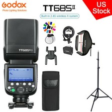 US Godox TT685II-N 2.4G TTL HSS Speedlite Flash 40 40cm Softbox Stand for Nikon