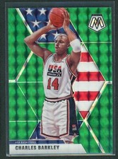 2019-20 Charles Barkley Panini Mosaic Green Prizm USA Team