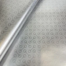 Authentic GUCCI Gift Wrapping Paper Sheet Silver 35”x27.5”