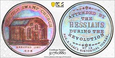 (c.1860) Token Sage's Historical No. 13 Cu The Old Swamp Church, BN **TOP POP**