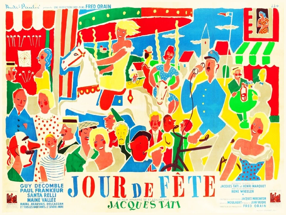 POSTERSANDCO JOUR de FêTE FILM TATI Rwhs - POSTER HQ 50x70cm d'une AFFICHE CINéMA