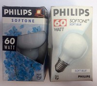 Philips Softone Blue/Blau T60 60W 230V E27 60WATT GlÜHlampe Lampe Birne