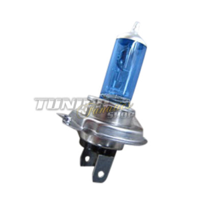 1x XENON SUPER WHITE BULBS 6000K H4 E TEST MARK 12V 55W HALOGEN