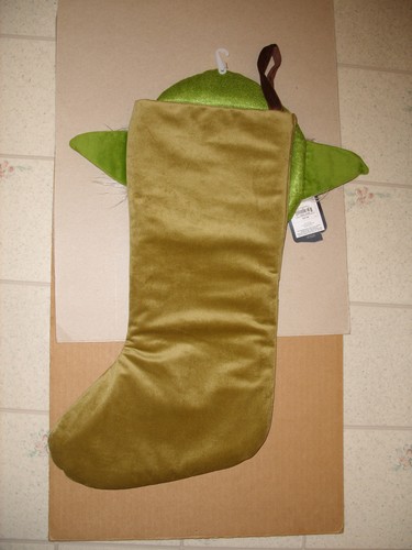 New With Tags Disney STAR WARS Large 21" YODA Christmas Holiday Stocking - Picture 2 of 3