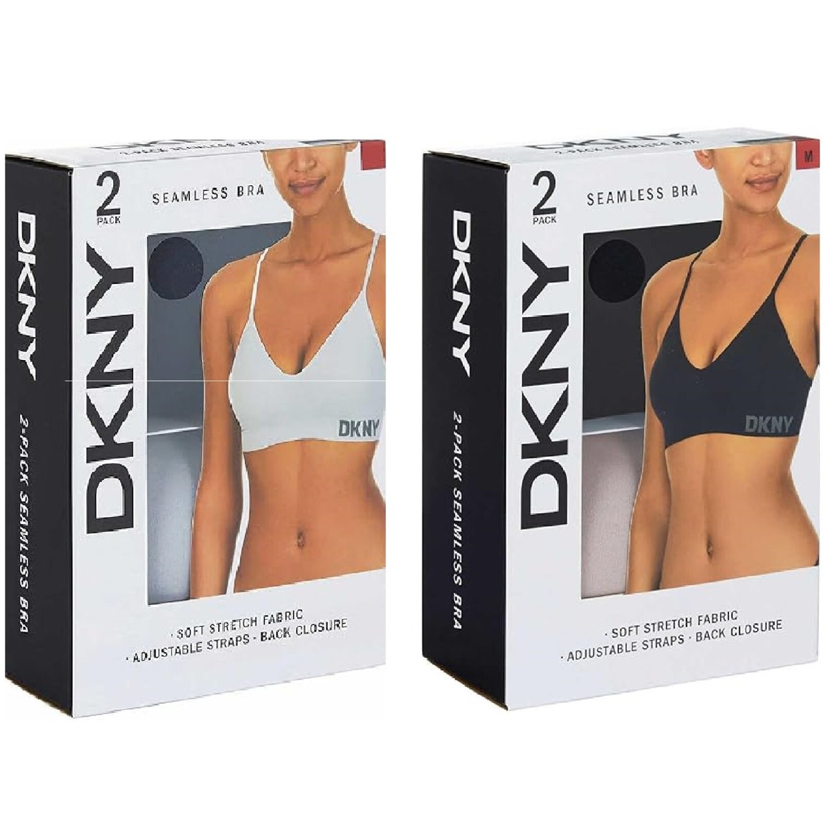 DKNY Ladies' 2 Pack Seamless Bra, Color & Size Variety | eBay