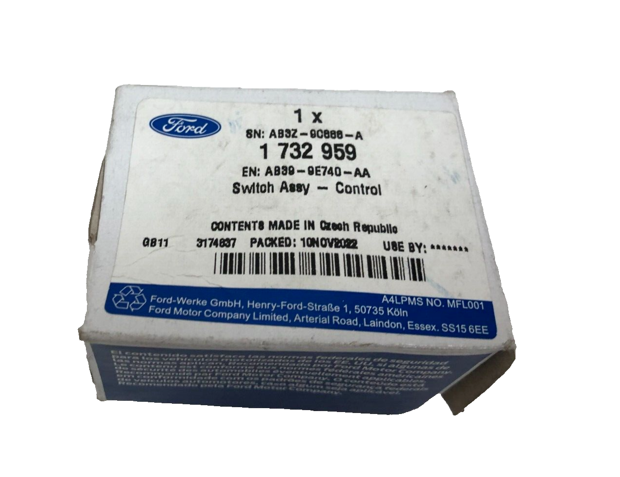 Genuine Ford Steering Wheel Speed Control Switch 1732959 for sale  