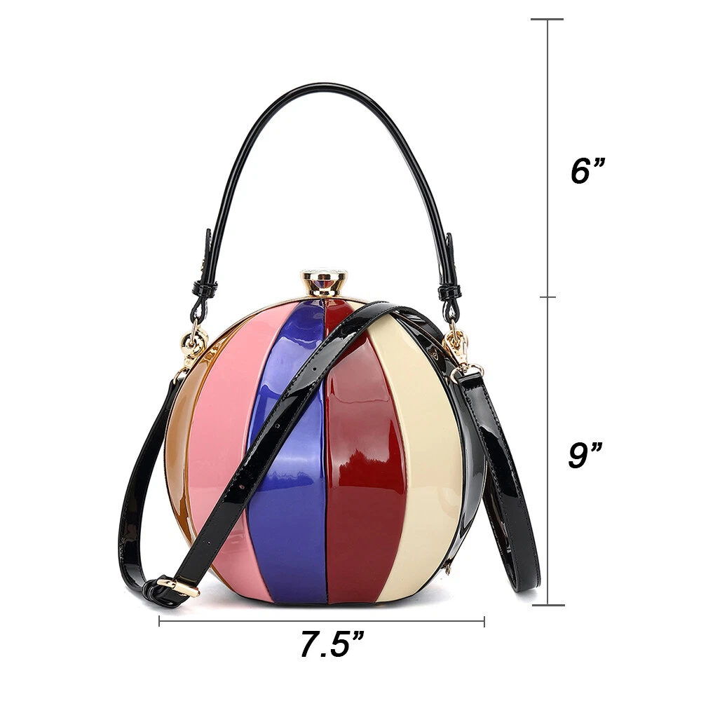 S R ENTETERPRISES Art Women Round Ball Clutch Purse Beaded Pearl Clutch Bag  : Amazon.in: Fashion