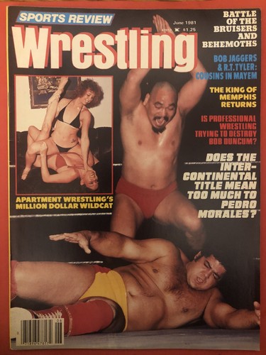 SPORTS REVIEW WRESTLING JUNE 1981 RODDY PIPER JERRY LAWLER BRUISER WWF WCW WWE