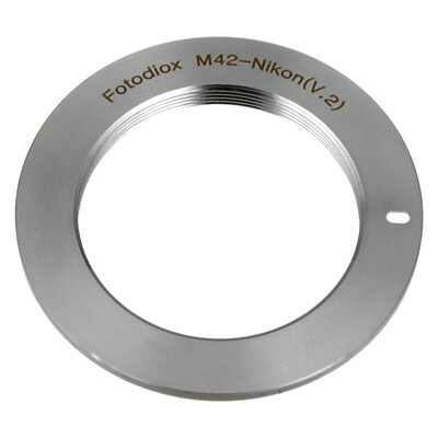 Fotodiox Lens Adapter for M42 Type 2 lens to Nikon F Cameras [M42-NikF-Pro-V2]