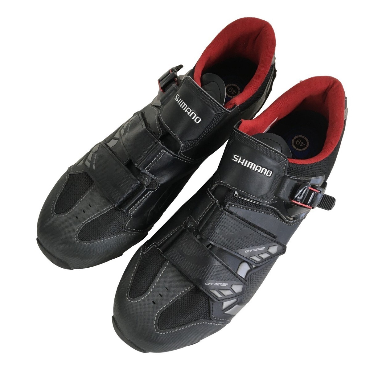 SHIMNAO Off Set SPD Cycling Shoes, Men's 13, M088 Black