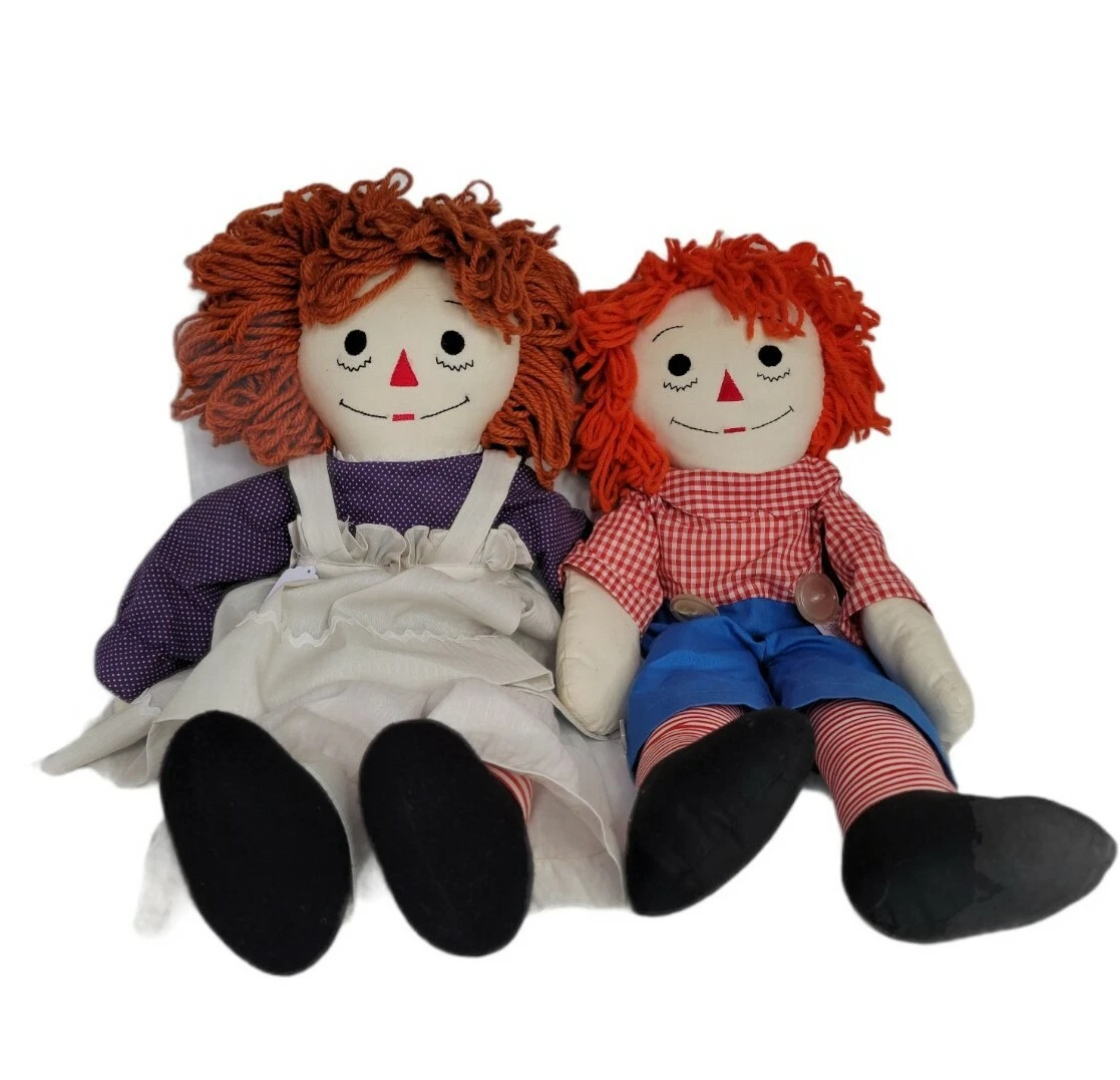 Antique raggedy ann and andy dolls hotsell