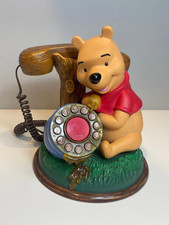 Vintage Winnie The Pooh Disney Desktop Home Telephone Telemania Tested Working 