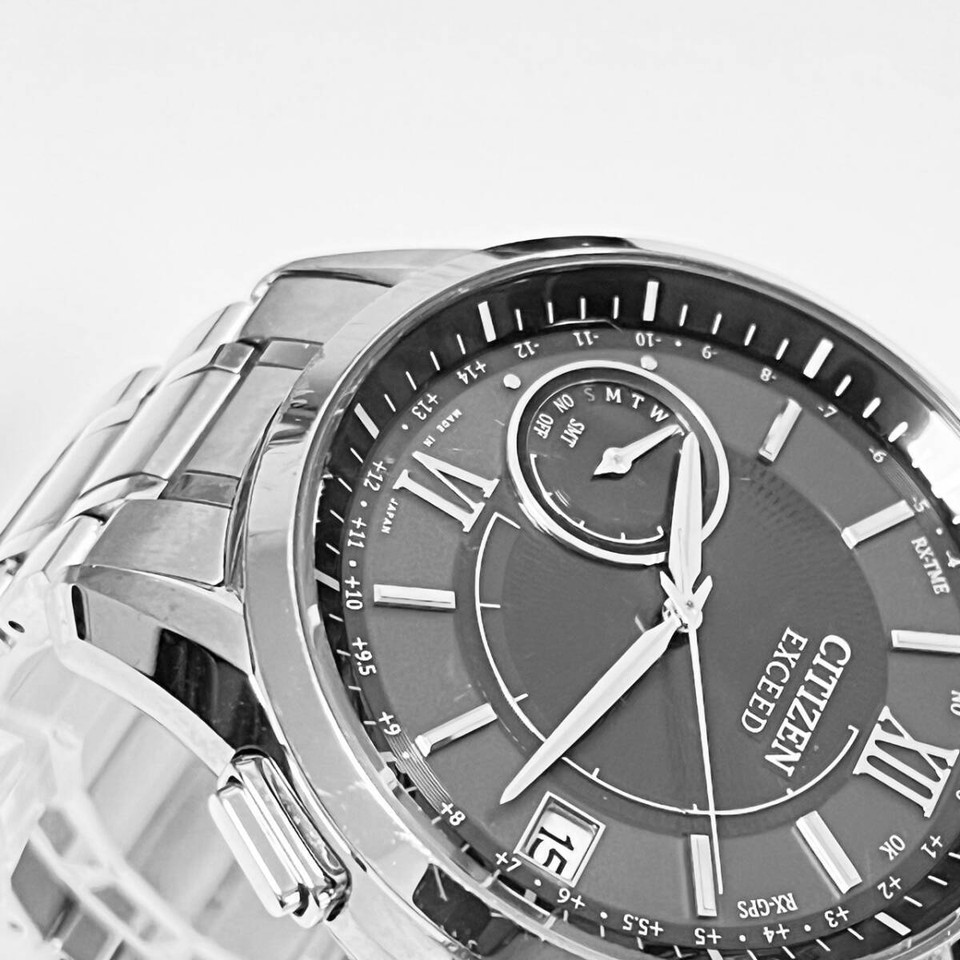 R2 Working Item Citizen Exceed Eco Drive Solar Radio Watch Cc305056E