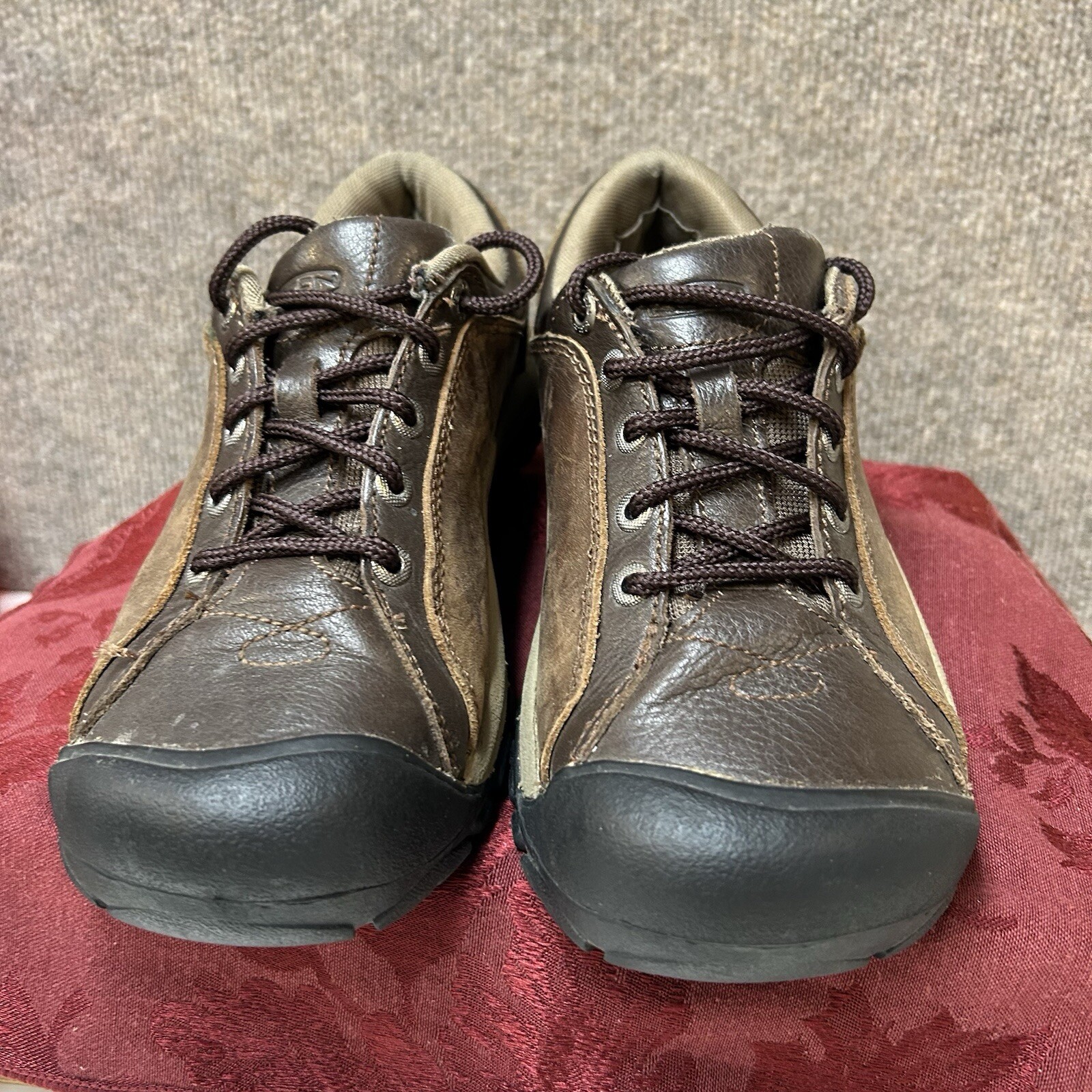 Scarpe comode Oxford Keen Briggs marrone abbronzato escursionismo trail sport taglia 7 5