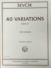 SEVCIK: 40 Variations Opus 3 for Violin IMC 3799 