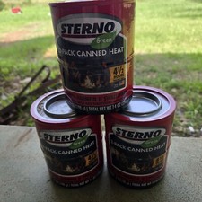 Sterno Green Canned Heat Lot Of 6 Cans Total 42 Oz NEW