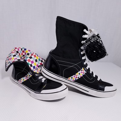 checkerboard vans high top womens