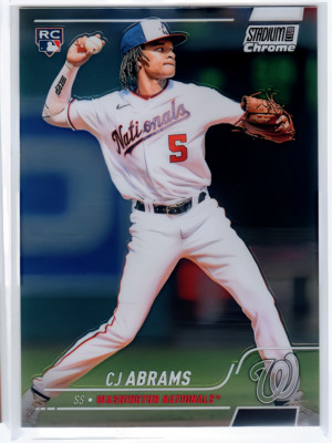 CJ ABRAMS 2022 Stadium Club Chrome #31 Washington Nationals RC