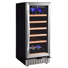 Haier 18 Bottle Dual Zone Curved Door With Smoked Glass Wine Cellar For Sale Online Ebay