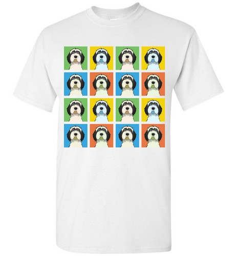 Tibetan Terrier Cartoon Pop T-Shirt Tee, Men Women Youth Tank Short Long Sleeve - Picture 8 of 8